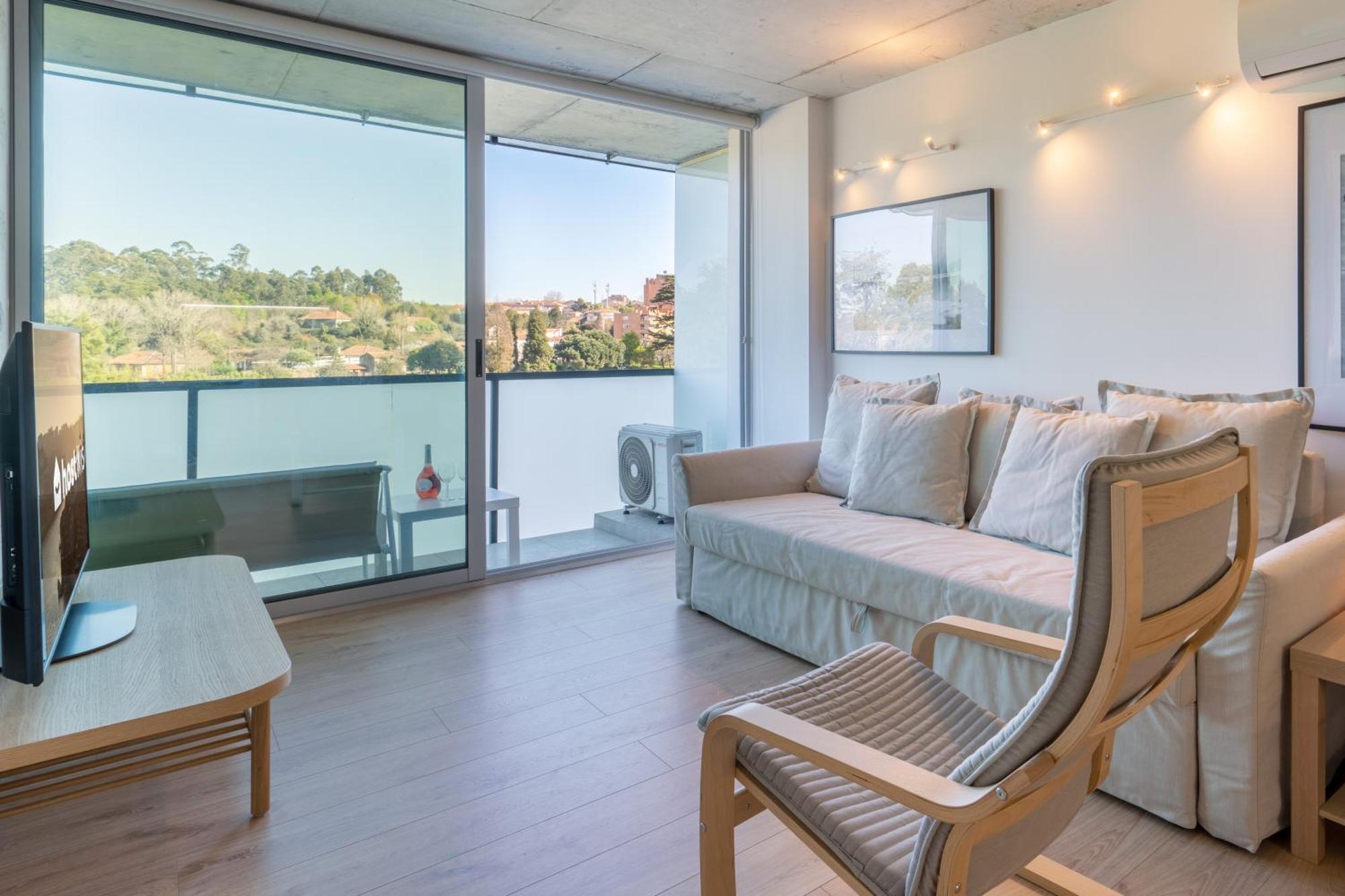 Host Wise - Luxurious Impressive Apartment - Balcony And Pool Vila Nova de Gaia Room photo